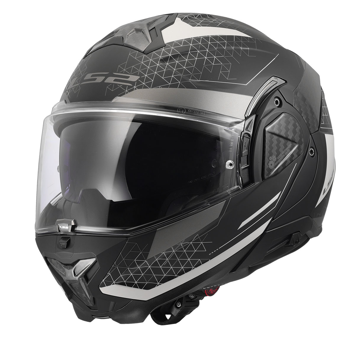 LS2 ADVANT 2 ASTRAL MAT GRİ-SİYAH KASK